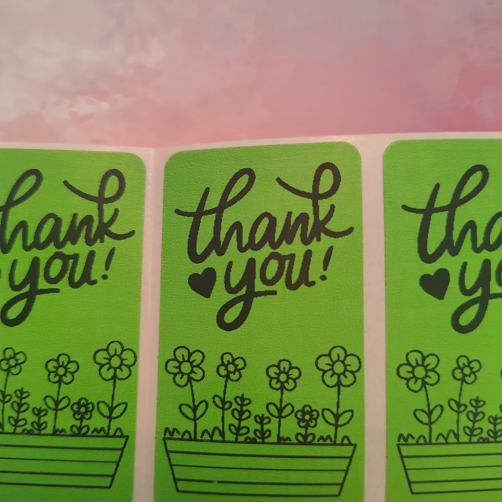 💙100 Thank You- Shipping Labels Thermal Packaging Stickers 2.25